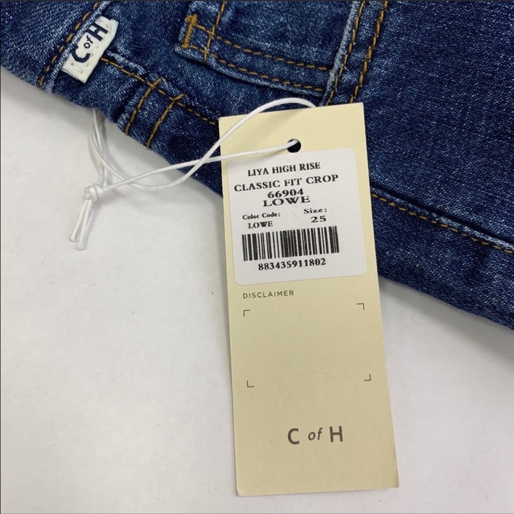 NWT citizens of humanity Liya high rise crop lowe